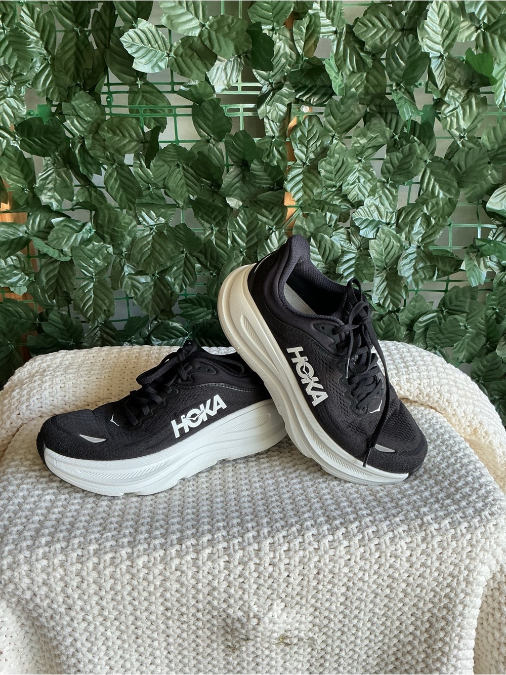 Hoka Black and White Cushioned Running Shoes
Size: Women’s 8 EE - Picture 2 of 10
